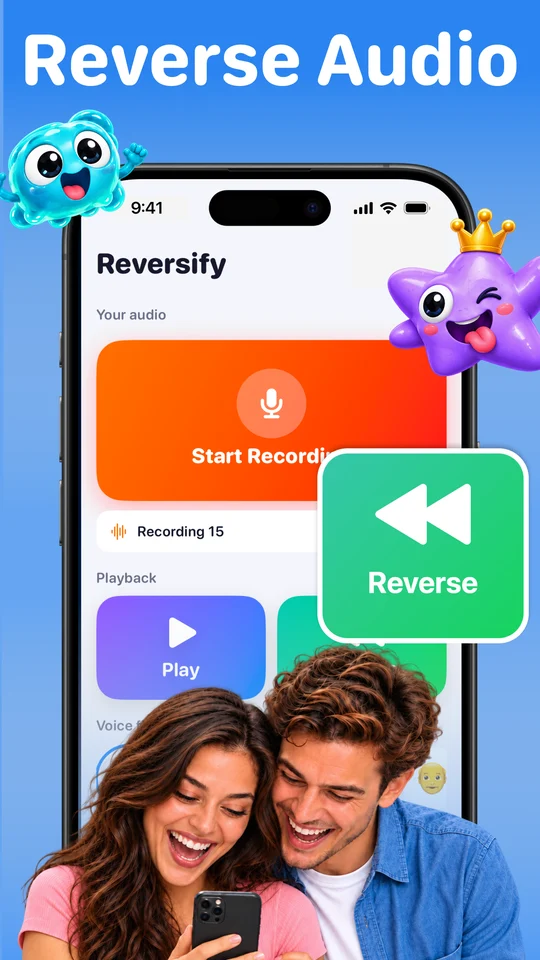 Reversify app screen